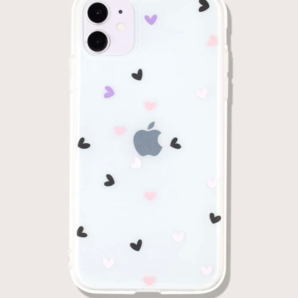 Heart clear iPhone 12 Pro Max case